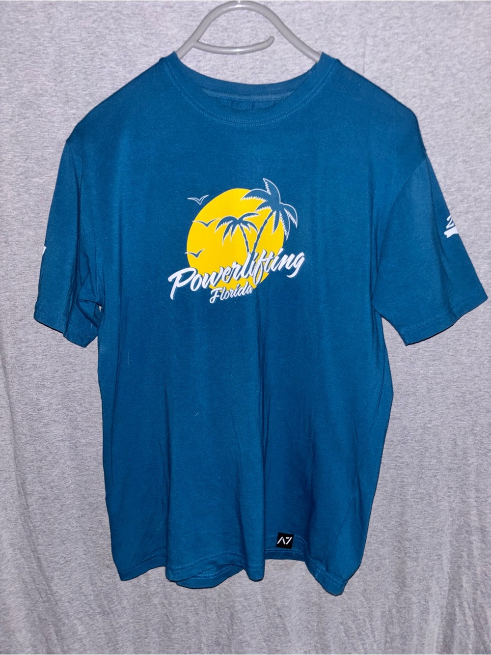 Powerlifting Florida Graphic Tee with Shoulder Bar Grip